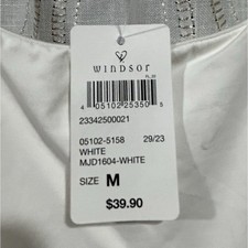 Windsor White Strappy Sleeveless Maxi Dress Pullover Women’s Size M