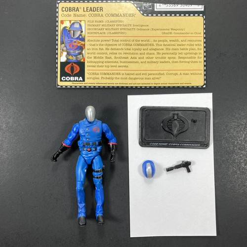 2008 G.I. Joe Cobra Commander v31, unvollständig mit Karteikarte