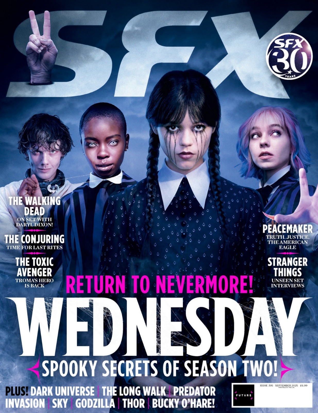 SFX Magazine September 2025 – ednesday Season Two Collector Pack + Gifts (Opened