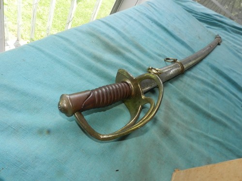 Confederate Officer Sword with Scabbard Nice Reproduction CSA