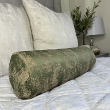 Almohada Cilíndrica Larga De 10x100 Cm - Para Huecos De Cama, Soporte Lumbar, Embarazadas, Gris, Funda Desmontable