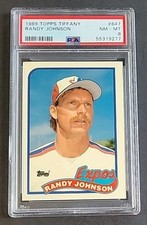 Randy Johnson 1989 Topps Tiffany #647 PSA 8 Rookie MLB HOF Legend Expos RC