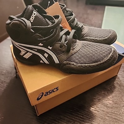 ASICS Men's Snapdown 4 Wrestling Sneakers Black/White Size KIDS 13