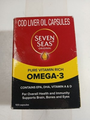 Seven Seas Cod Liver Fish Oil 100 Capsule Exp 06/2026