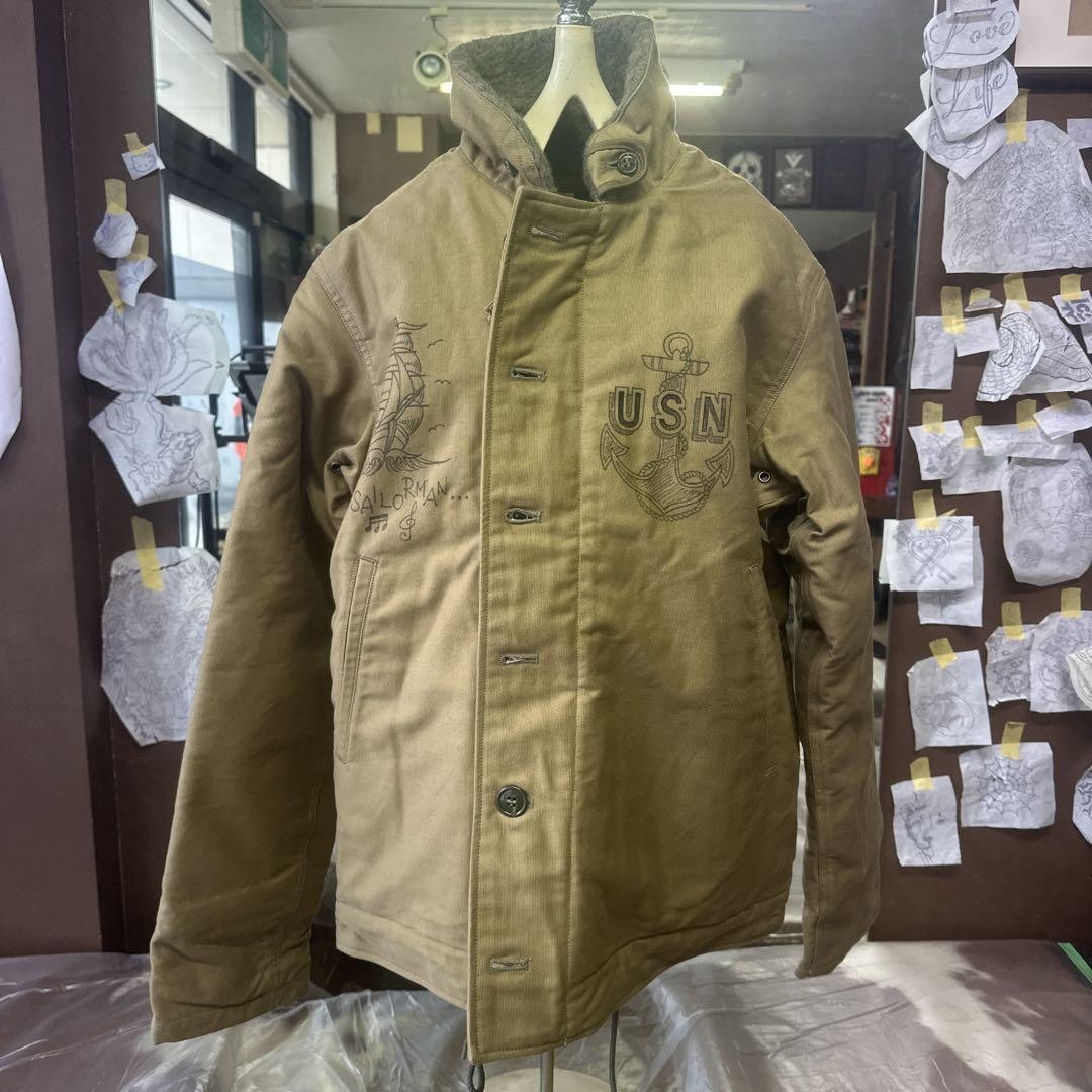 BUZZ RICKSON'S N-1 Deck Jacket Popeye Print Men's #EF… - Gem