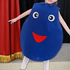 Kids Blueberry Costume Cosplay Novelty Decorative Comfortable Outfit for Role