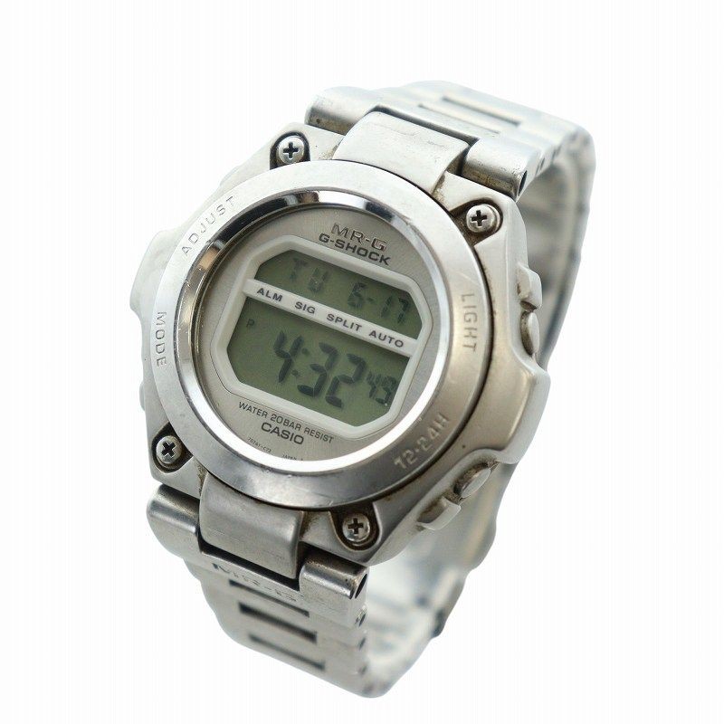 Casio G-Shock MRG-100 Digital Quartz Watch Silver Color 20 Bar