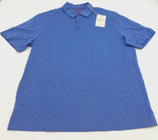 Tommy Bahama Mens Short Sleeve Polo Shirt in New Blue Opal Size Medium