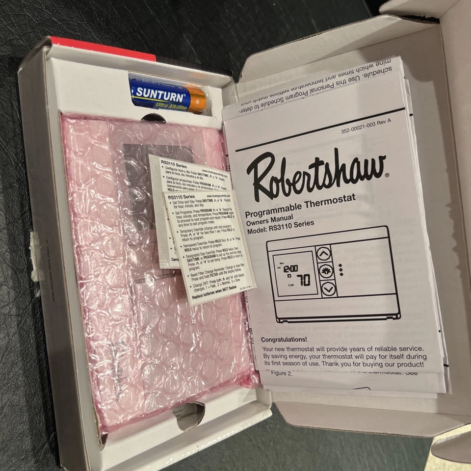 Termostato digital programable Robertshaw RS3110 nuevo Foto 4 de 4