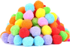 20Pcs 1.5"/3.8Cm Cat Toy Balls Bulk Soft Kitten Pompon Toys Indoor Cats Interact