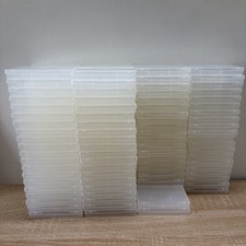 Lot Of 248 Vintage Clear Soft Flexible Blank Plastic Audio Cassette Tape Cases