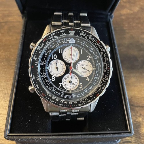 SEIKO FLIGHT MASTER 7T34 PILOT ALARM 573540