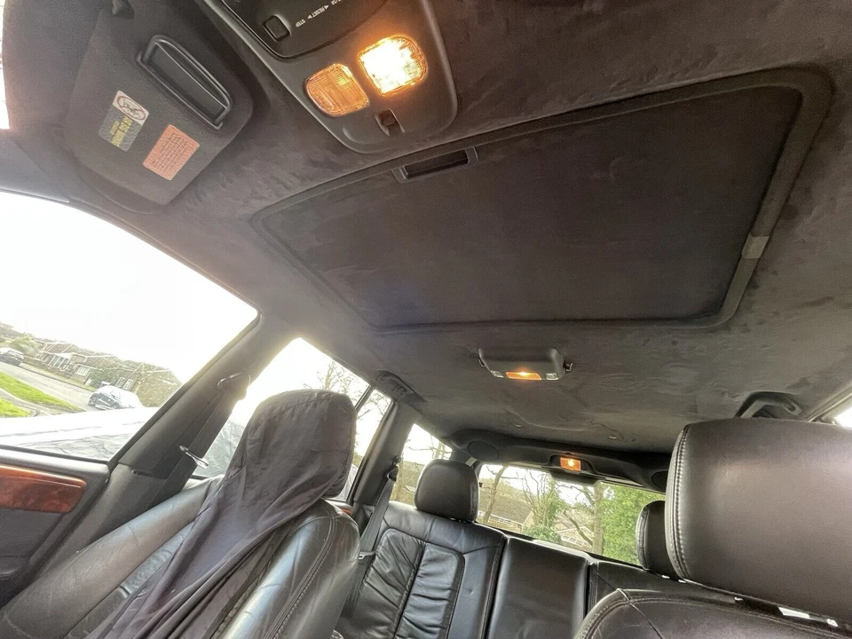 Carbone Headliner Kit -lusso Elasticizzato Camoscio Materiale & Trim-Fix Spray