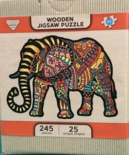 Wooden Puzzle "Magic Elephant" by Wooden City. 245 pcs