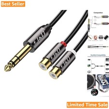 0.8 Feet Bi-Directional RCA Splitter with Tangle-Free Design for Audio Devices