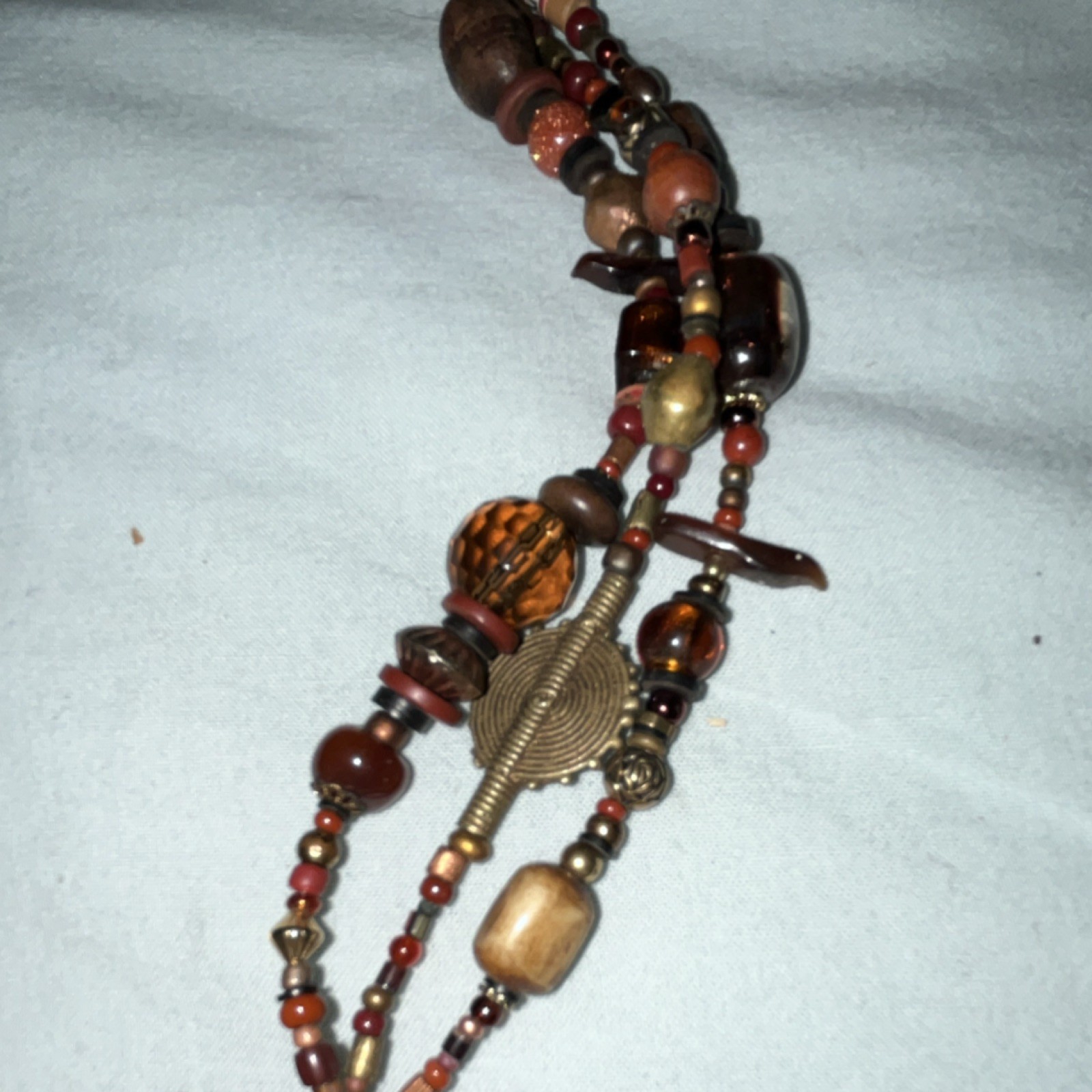 Nance Lopez Handcrafted Beaded Statement Necklace… - image 6