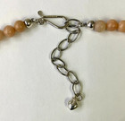 HSN Jay King Sterling Silver Madagascar Peach Gemstone 18" Bead Necklace — photo 8