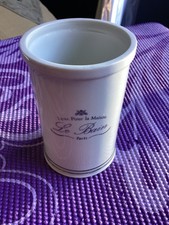 VTG Kassatex New York Le Bain Paris Storage Jar White  Silver 6  Hx3  D