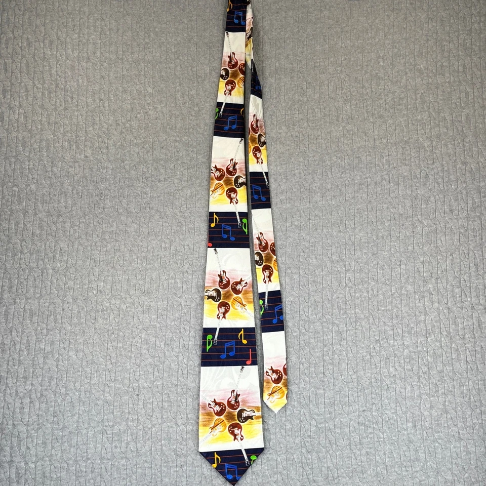 Les Paul Fender Guitarra Música Corbata Hombres 59LX3 1/2 Clásico Rock 'n' Roll Blues Foto 3 de 4