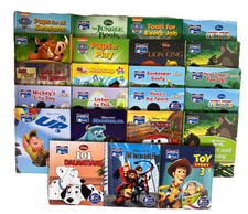 Disney Story Reader Me Reader Book Lot Of 24 Boy Paw Jake Cars Mickey SR5 