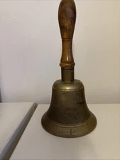 AIR RAID PRECAUTION Brass Bell