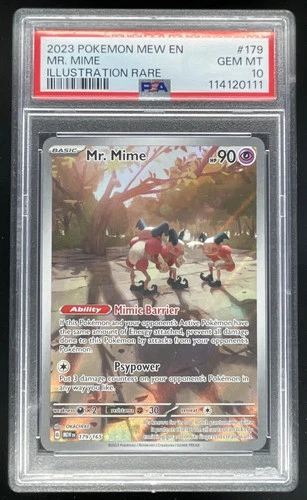 2023 Pokemon SV 151 #179/165 Mr. Mime Illustration Rare PSA 10