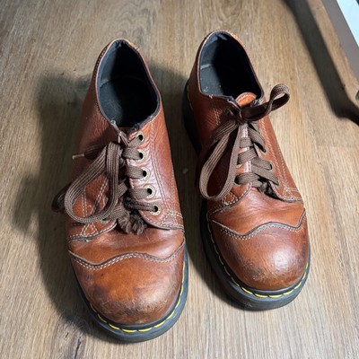 Dr. Martens 8651 Brown Leather Platform Oxford Shoes Womens  display picture 1