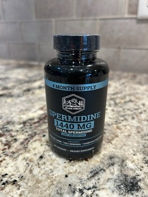 Black Forest Spermidine 1440mg Dietary Supplement 120 Capsules