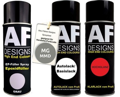 Epoxid Spraydose Set für MG MMD Pewter Metallic Spraydose EP Grundierung Klarlac