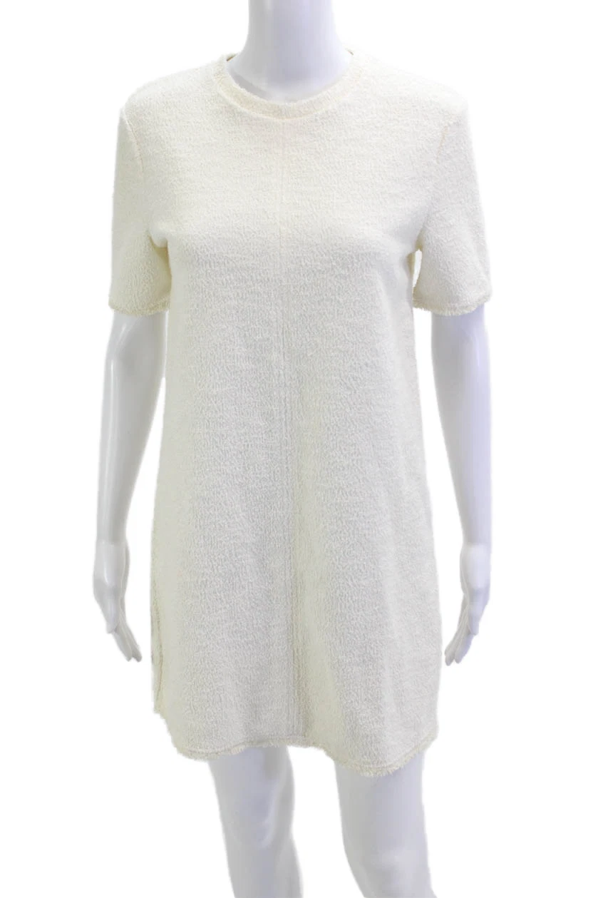 Zara Womens Shift T Shirt Dress White Linen Blend Short Sleeve Crew Neck Size S
Opens in a new windo