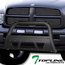 Topline For 02-09 Dodge Ram Matte Blk Studded Mesh Bull Guard36w Cree Led Bars Topline For 02-09 Dodge Ram Matte Blk Studded Mesh Bull Guard36w Cree Led Bars