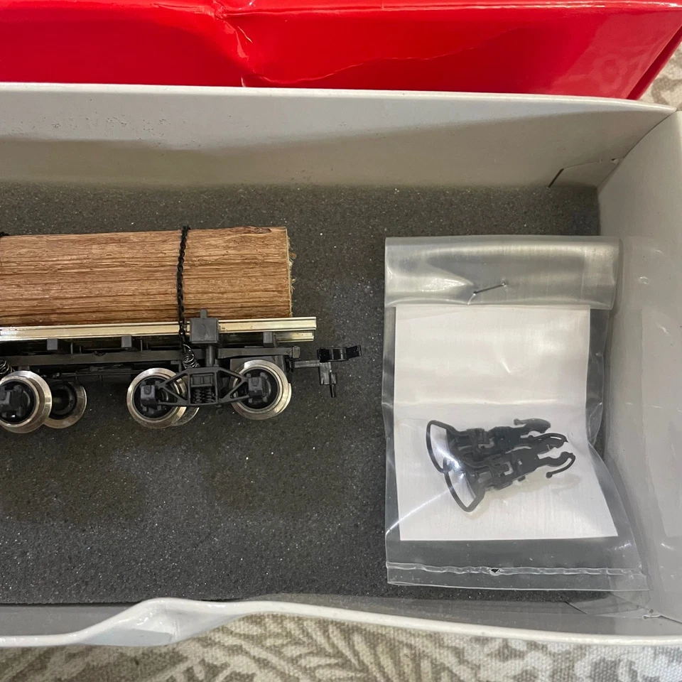 Rivarossi 2349 Log Buggie Train Car HO Scale Vintage Model Railroad - Image 4 of 4