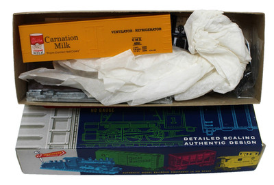 Roundhouse 3076 HO 36' Old-time Wood Reefer kit Carnation Milk 4201 NIB