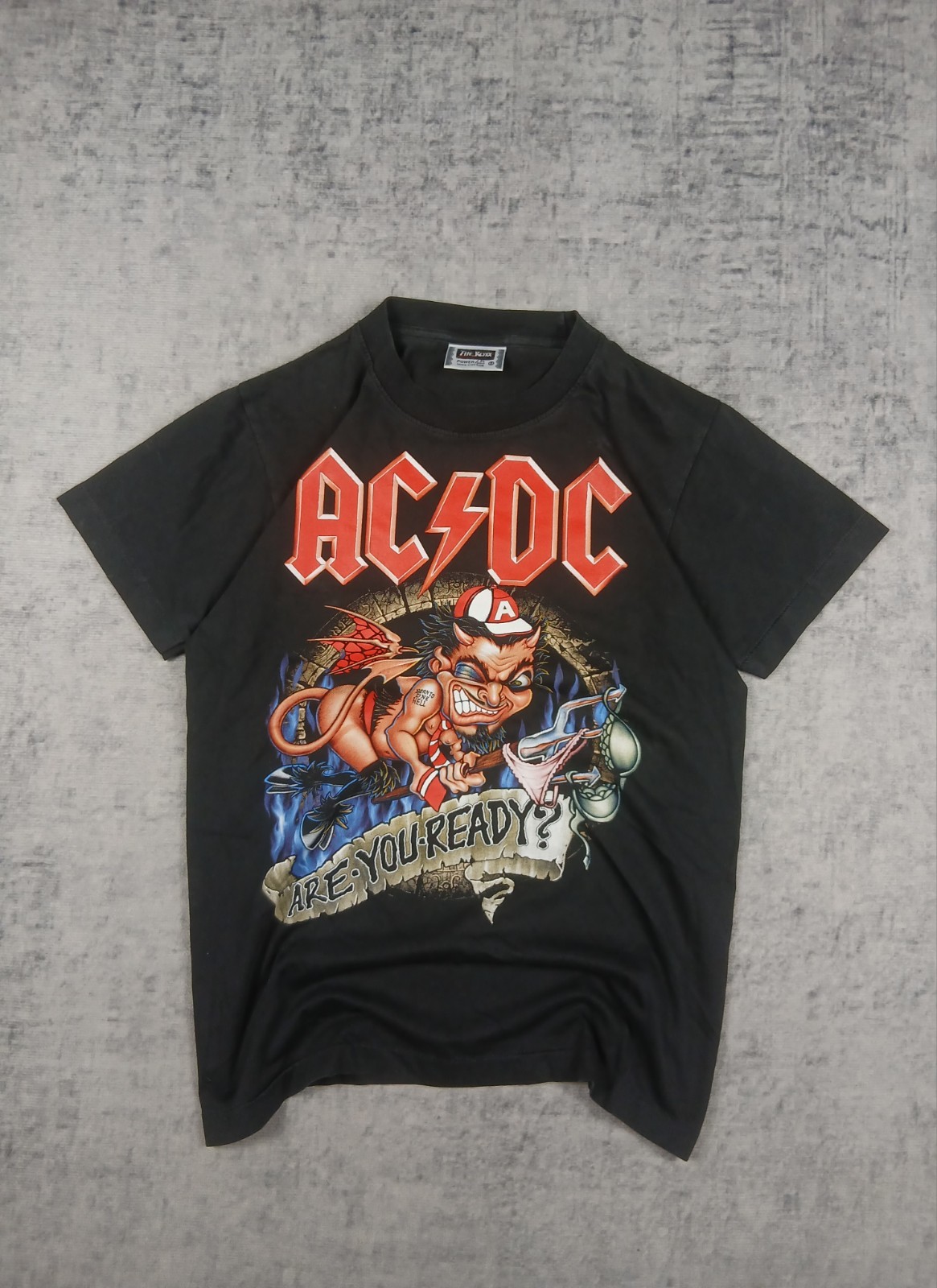 AC/DC Vintage T Shirt "Are You Ready?" Single Stitch The Roxx M Band Tee 📊