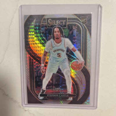 2024-25 Panini Select Stephon Castle #175 Premier Level Dragon Scale Prizm RC /8