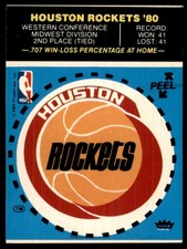 1979-80 Fleer NBA Team Stickers Houston Rockets Logo Houston Rockets #NNO