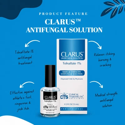 Clarus Antifungal Solution **- 15mL EXPIRATION 10/2028 FREE FAST SHIPPING - image 1 of 4