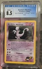 CGC 8.5 Rocket's Mewtwo 14/132 2000 Gym Challenge Holo Pokemon Double SWIRL!