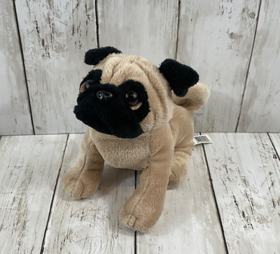 Webkinz Pug Dog Plush Stuffed 8'' Soft Toy HM105 Beige Black Puppy Ganz No Code
