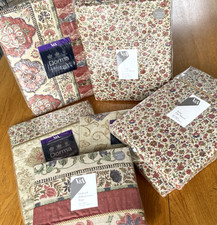 Vantona Dorma V&A Kalamkari Bedding: Pillowcase, Fitted/Flat Sheet, Duvet Cover