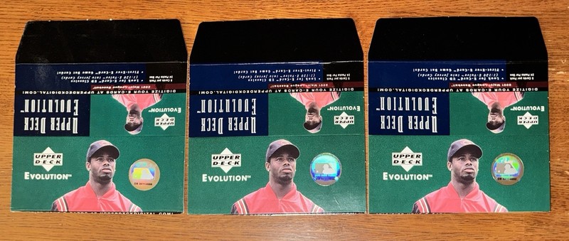 Ken Griffey Jr. 2001 Upper Deck Evolution Baseball Card Box Lids Cincinnati Reds