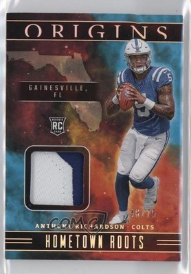 2023 Origins Hometown Roots Turquoise 46/75 Anthony Richardson Rookie RC 1b30