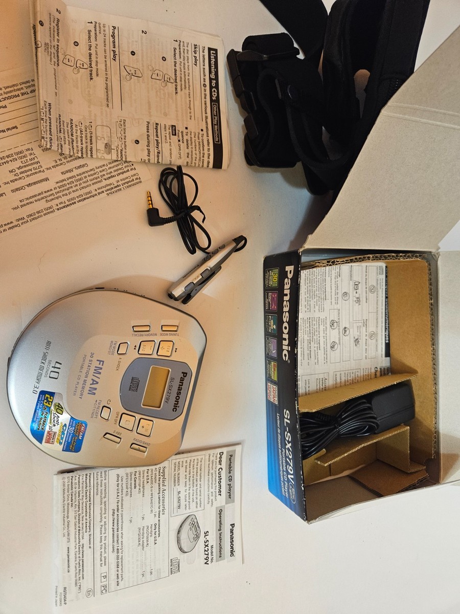 Panasonic SL-SX279V Portable CD PLAYER with Anti-Shock AM/FM Radio