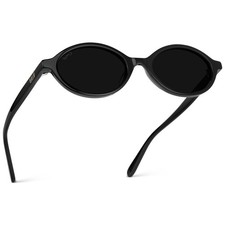 Eyewear   Women  s Trendy Oval One Size, Black / Triple Lens
