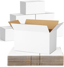 Shipping-Boxes-11x6x6 Inches: 40 Pack 11x6x6 inches, White