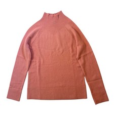 Magaschoni 100 Cashmere Mock Neck Sweater Women  s Large Pink NWT 328