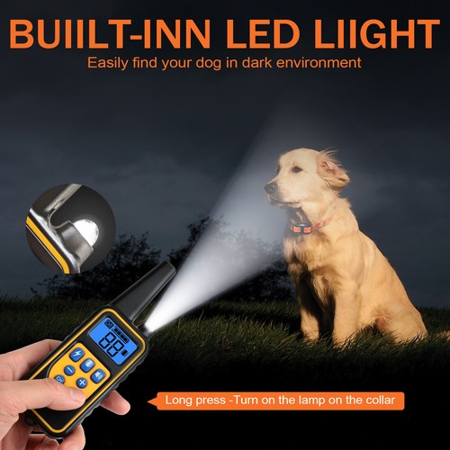 Electric Pet Dog Training E-Collar Anti Bark Remote Control Obedience Shock AU - Picture 8 of 12