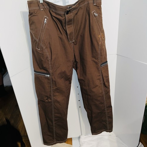 Joe Rocket Ballistic Touring Padded Motorcycle Pants Size MENS XL 36-38 Brown