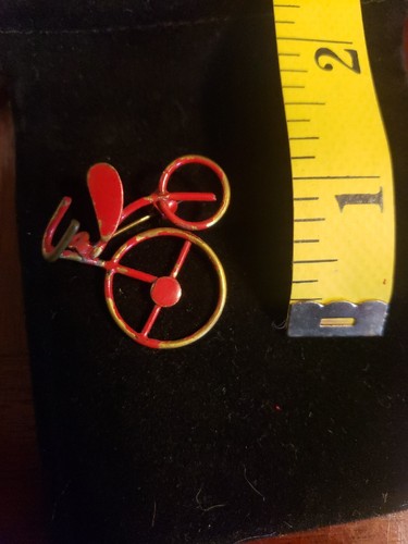 1980s Red Bike Brooch - Bild 2 von 5