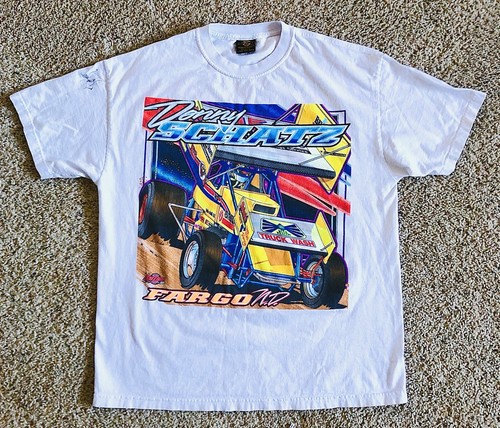 Vintage Donny Schatz Parker Stores 2002 Men's XL TShirt Double Sided AUTOGRAPHED